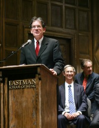 Douglas Lowry at Eastman Convocation in 2007